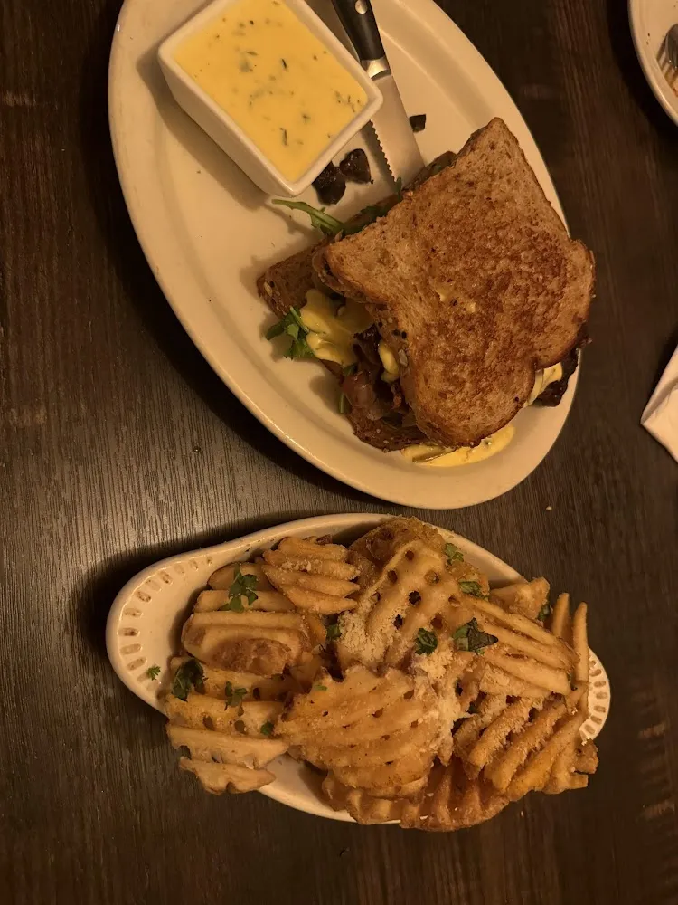 Steak Sandwich with Parmesan Truffle Fries